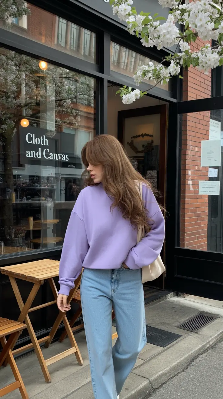 minimalist spring transition outfits for 2026 Soft Pastel Ease for Early Spring