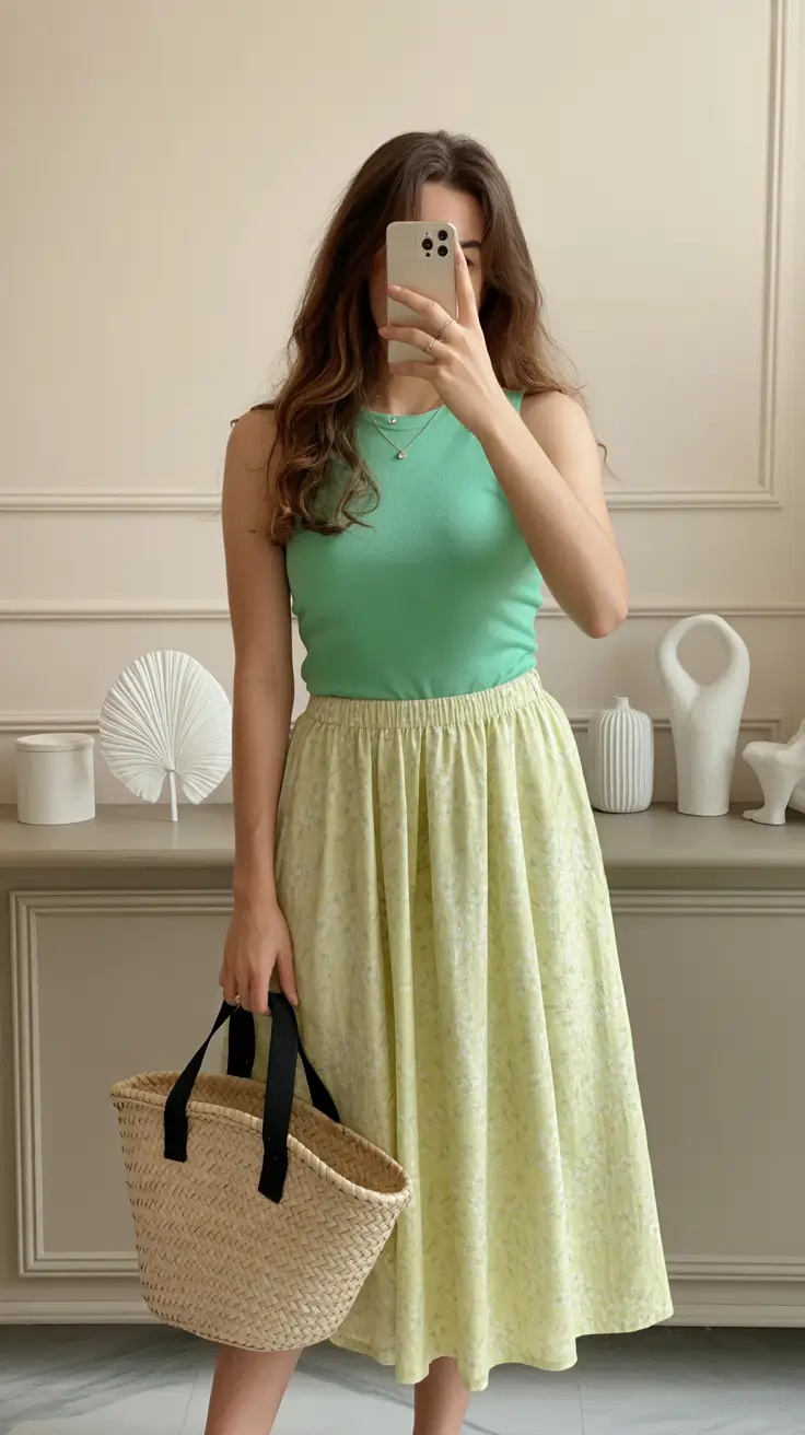 modern spring skirt outfits 2026 - Lemon Pastels With Fresh Seasonal Ease