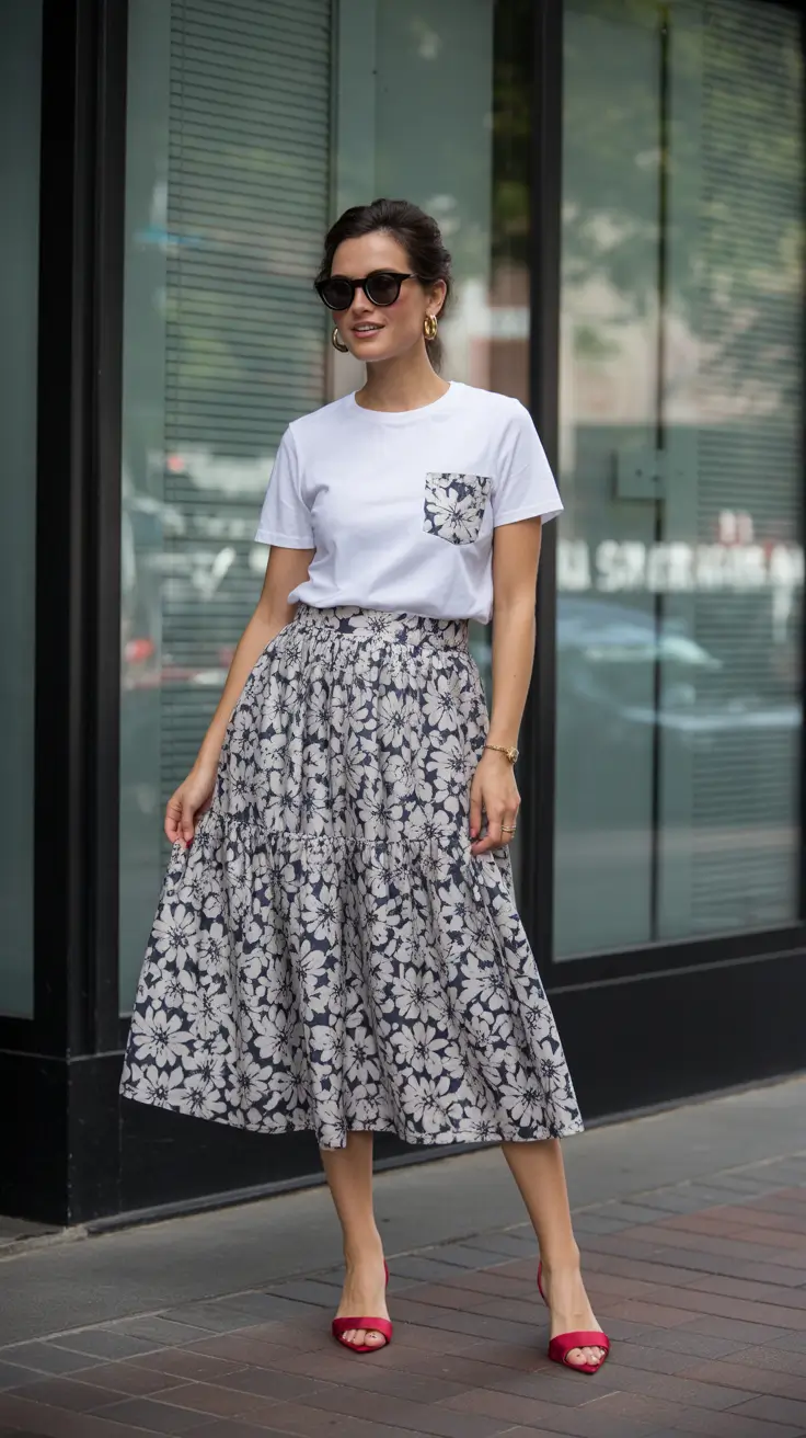 modern spring skirt outfits 2026 - Classic Florals With a Fresh Modern Twist
