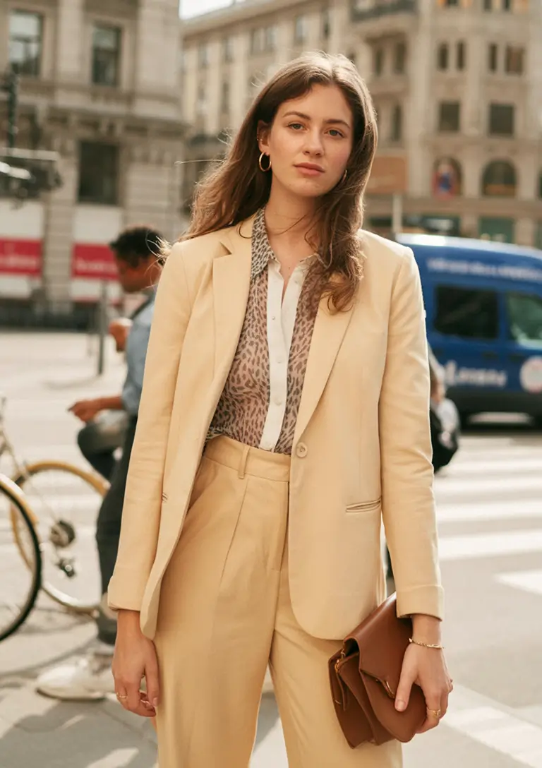 trendy spring outfits women 2026 Soft Power Suiting for Bright Spring Mornings