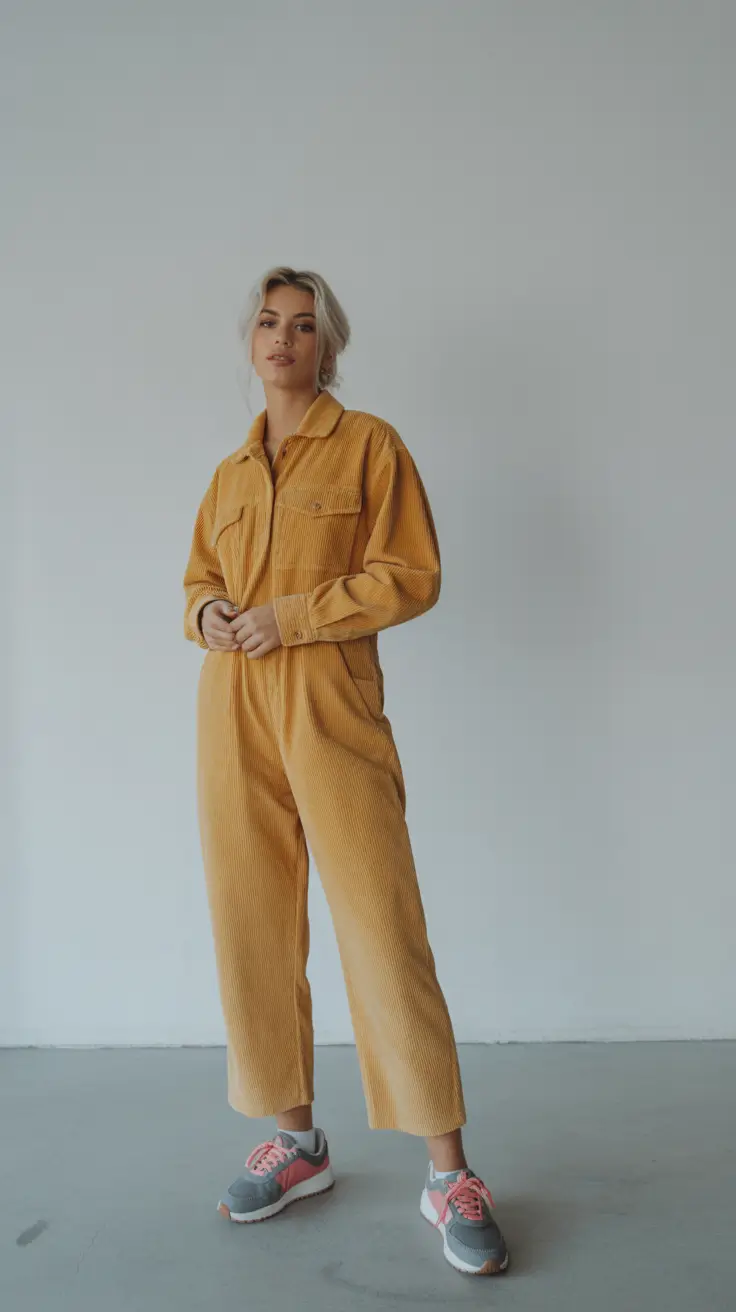 trendy spring outfits women 2026 Golden Utility with a Retro Spring Glow