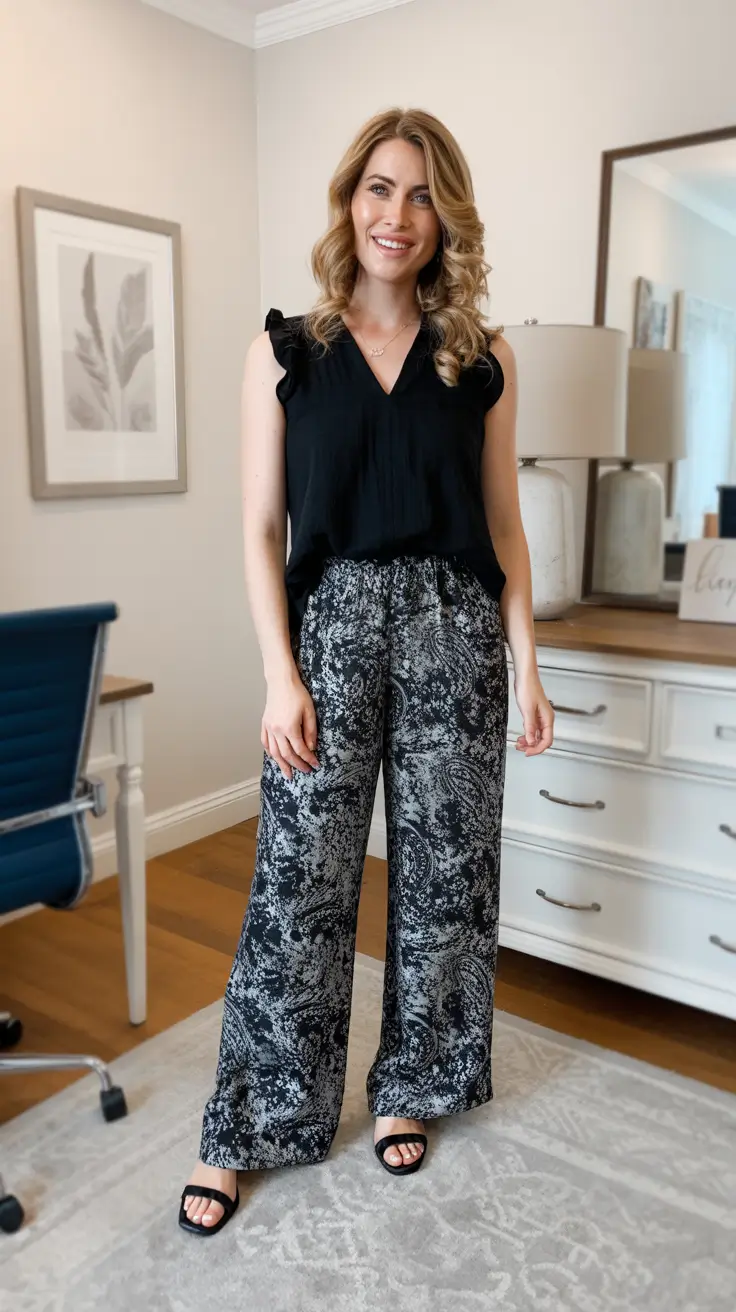 spring outfits women over 40 2026 Elegant Black Layers for Easy Mornings