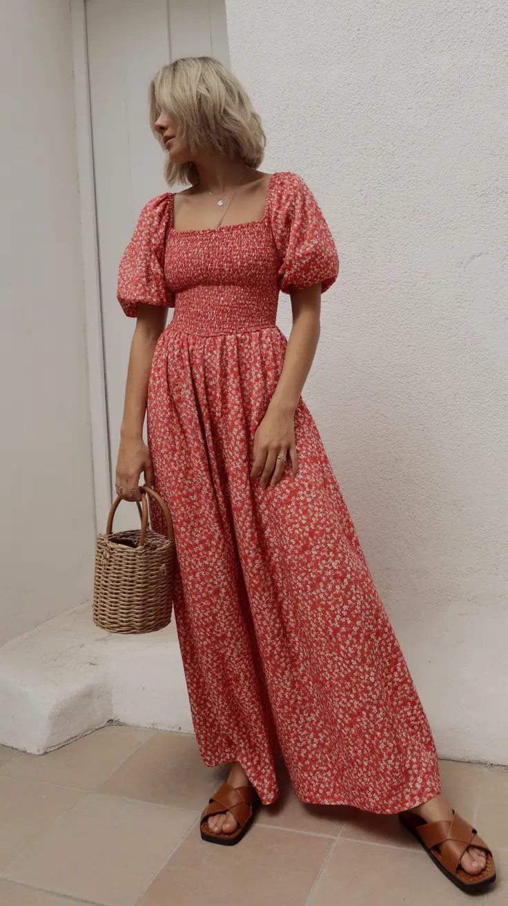 spring outfits women over 40 2026 Romantic Red for Effortless Days