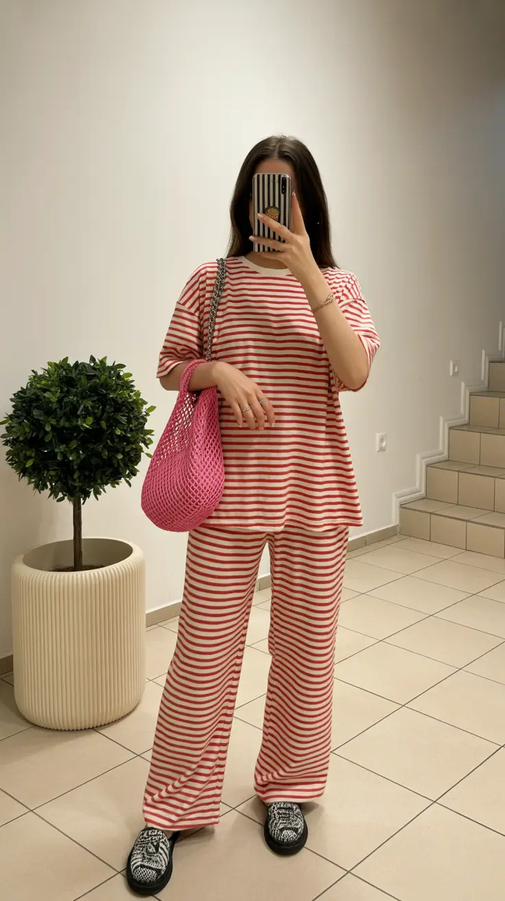 spring vacation outfits 2026 Playful Stripes for Relaxed Resort Mornings