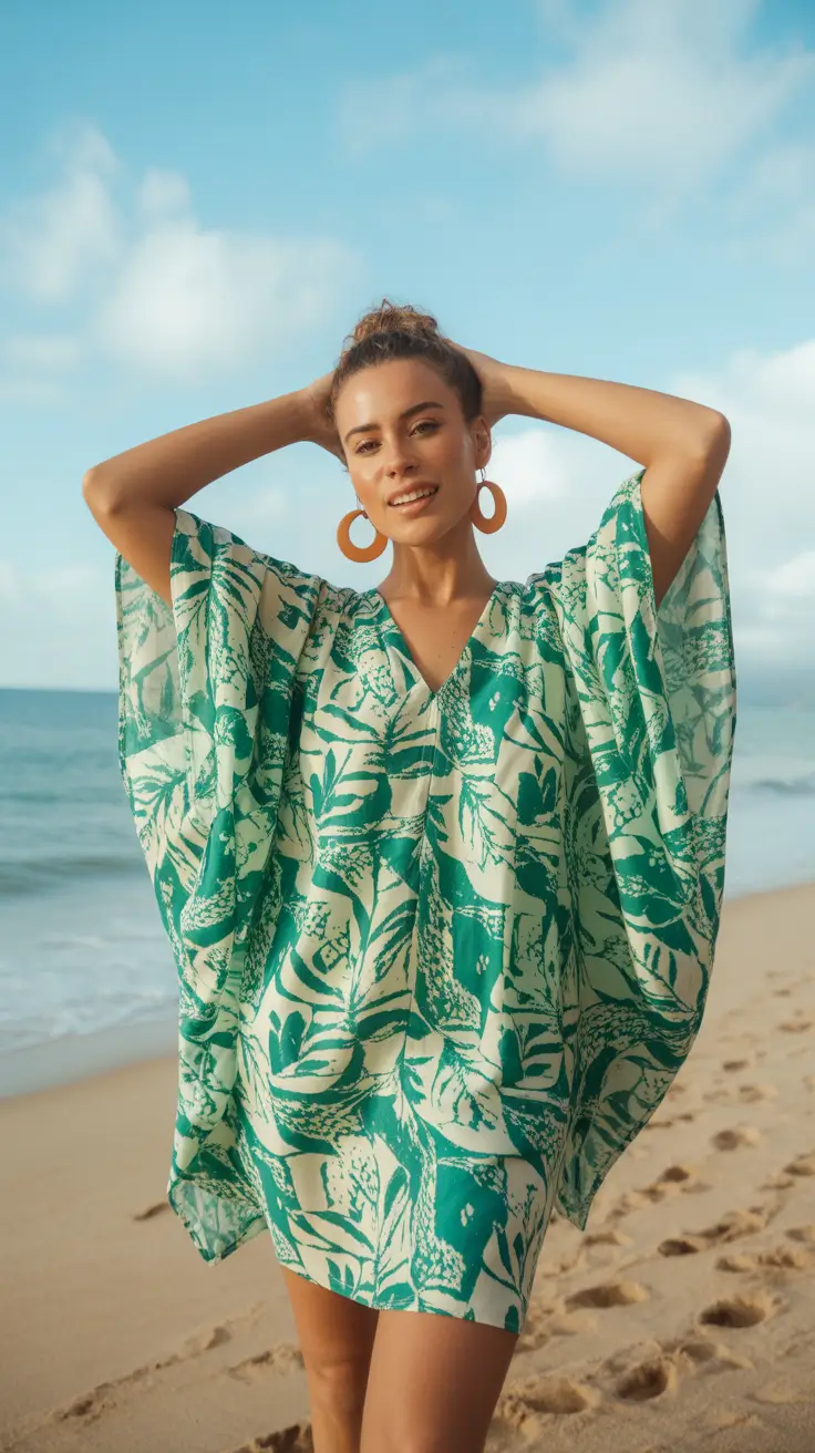 spring vacation outfits 2026 Breezy Resort Green for Beachfront Afternoons