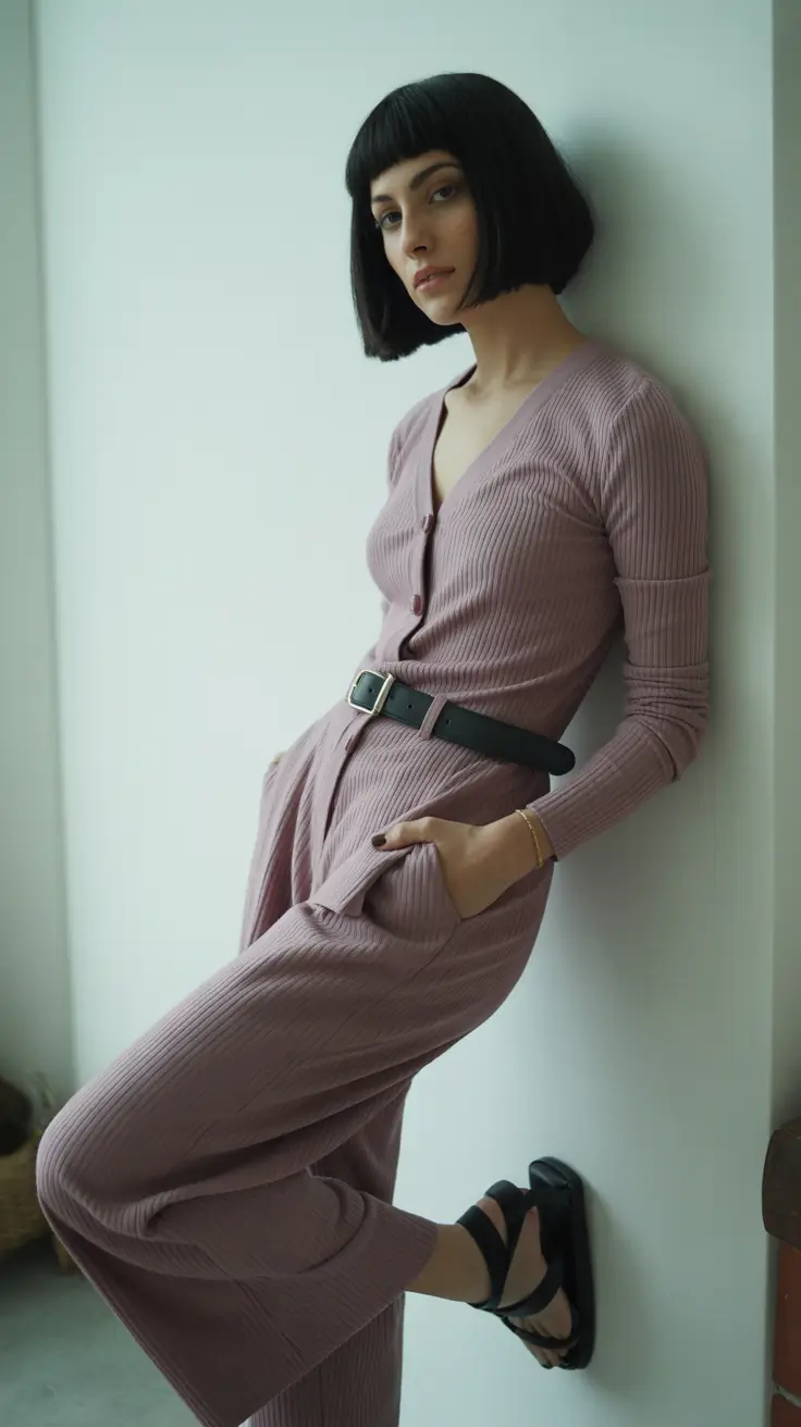 spring workwear 2026 Dusted Rose Knits for Soft Power Dressing