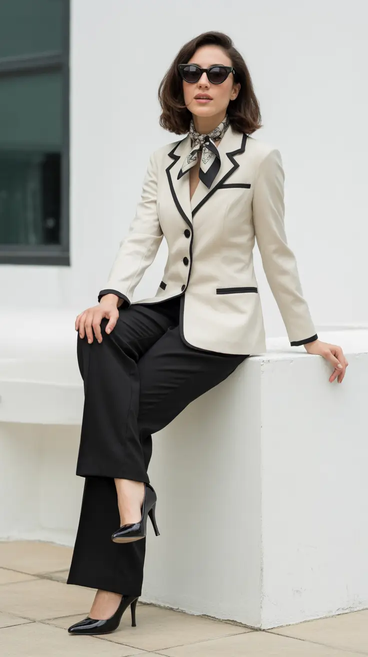 spring workwear 2026 Contemporary Tailoring with Iconic Contrast