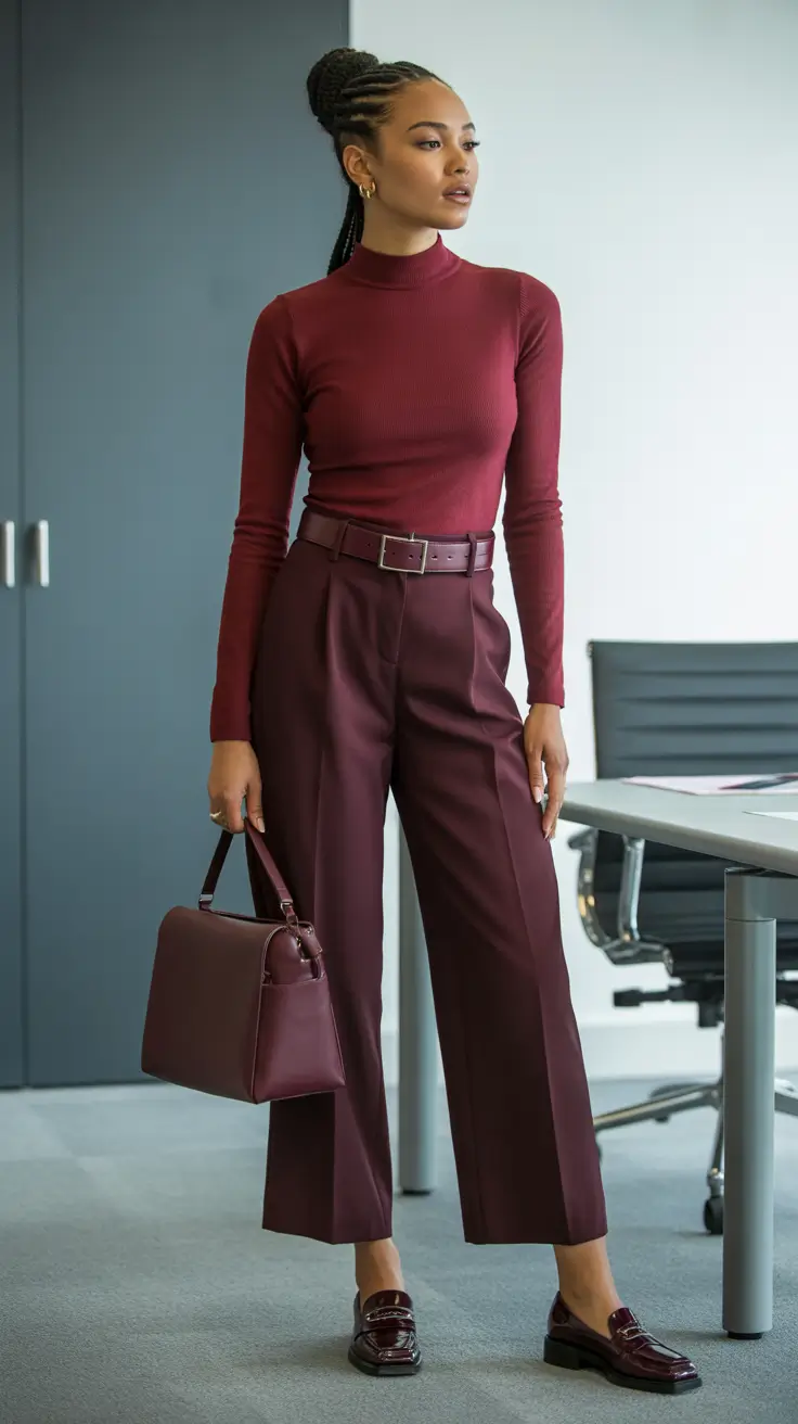 relaxed casual spring outfits 2026 - Structured Monochrome for Confident Work Mornings