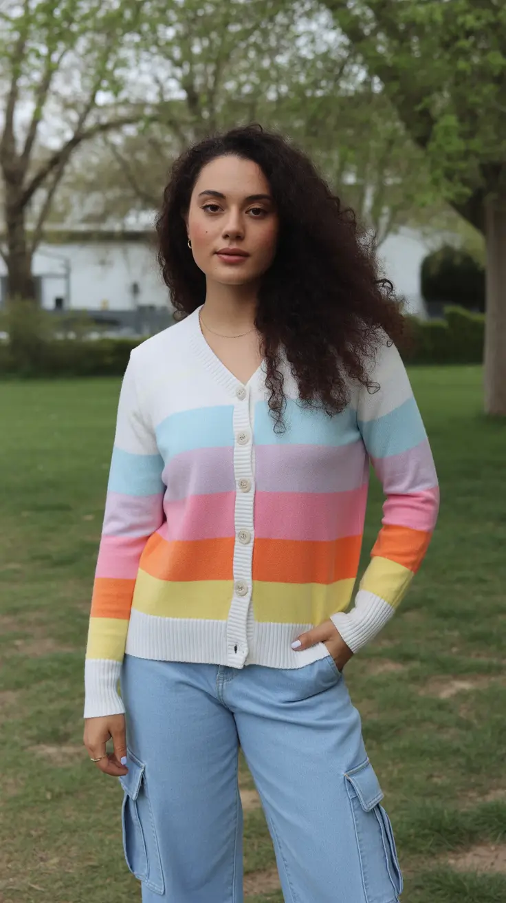 soft spring wardrobe hues 2026 Pastel Rainbow Comfort With Everyday Lightness