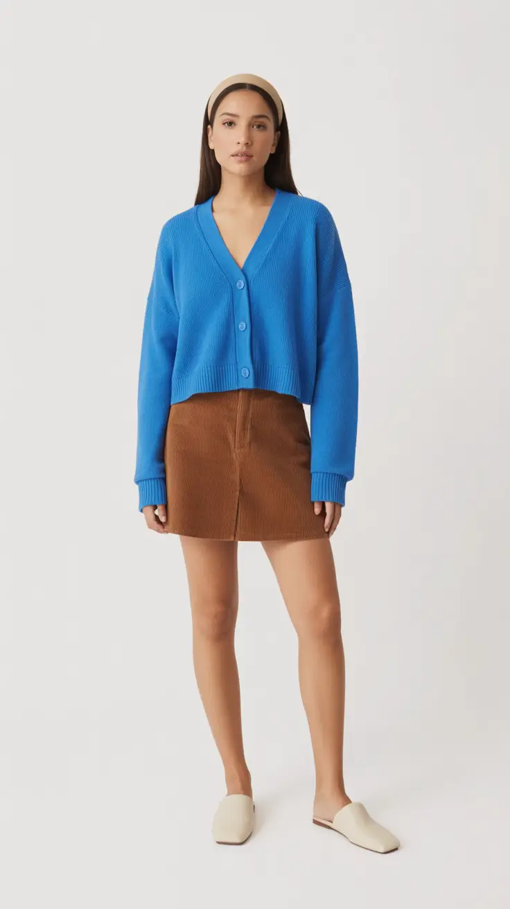 soft spring wardrobe hues 2026 Electric Blue and Earthy Neutrals for a Sharp Spring Contrast