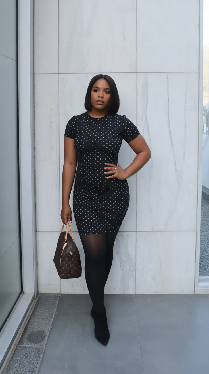 spring outfits black women 2026 Minimal Black Dress With Elevated Ease