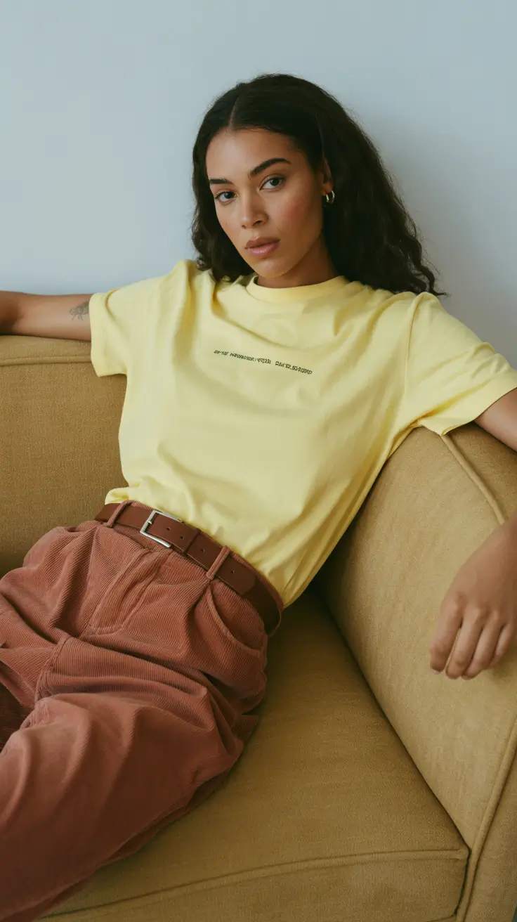 spring outfits black women 2026 Soft Yellow Sunshine With Warm Textures