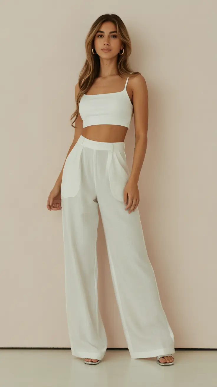 chic summer fashion outfits 2026 All-White Minimalism That Feels Like a Reset