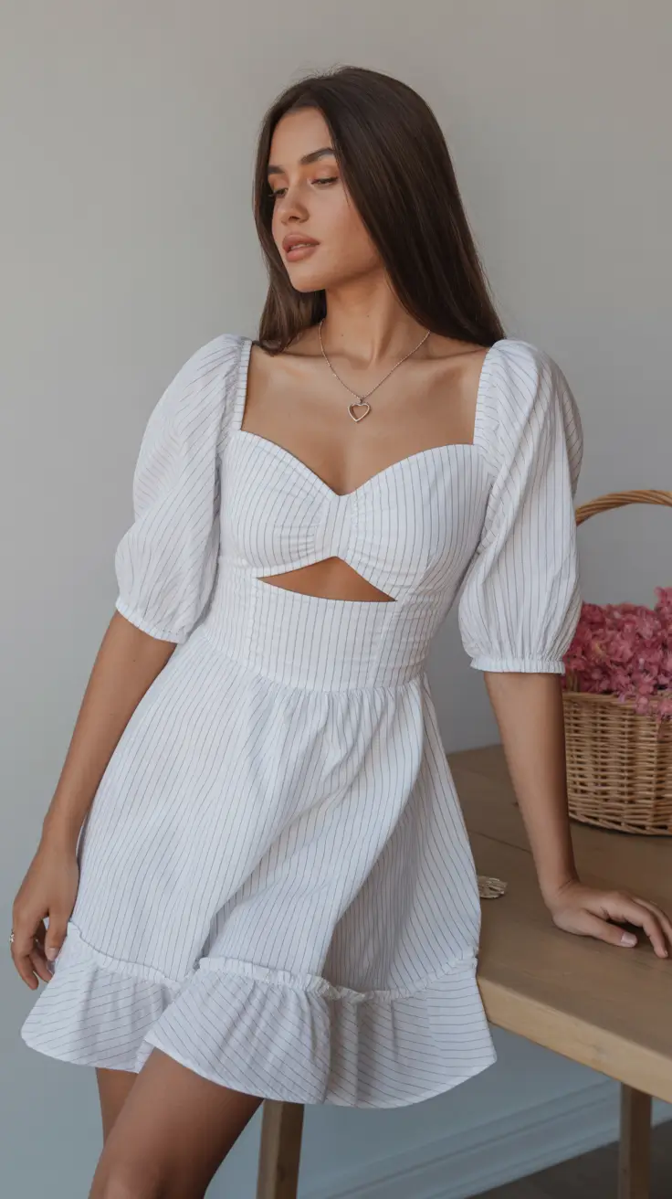 chic summer fashion outfits 2026 Soft Romantic Lines with Modern Femininity