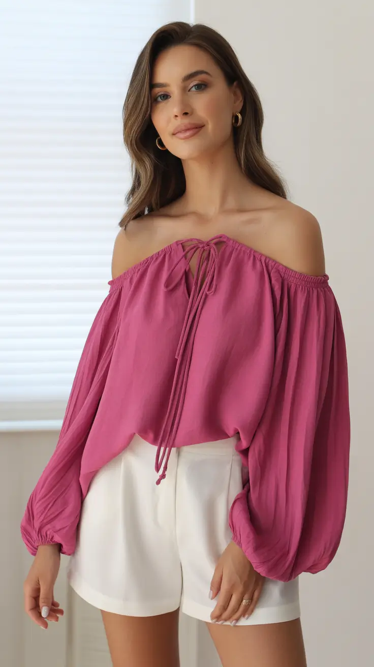 chic summer fashion outfits 2026 Soft Volume and Feminine Ease in Everyday Pairing