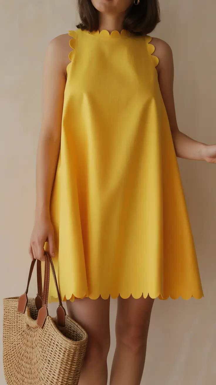 summer A-line sleeveless dresses Sunlit Minimalism with a Playful Edge