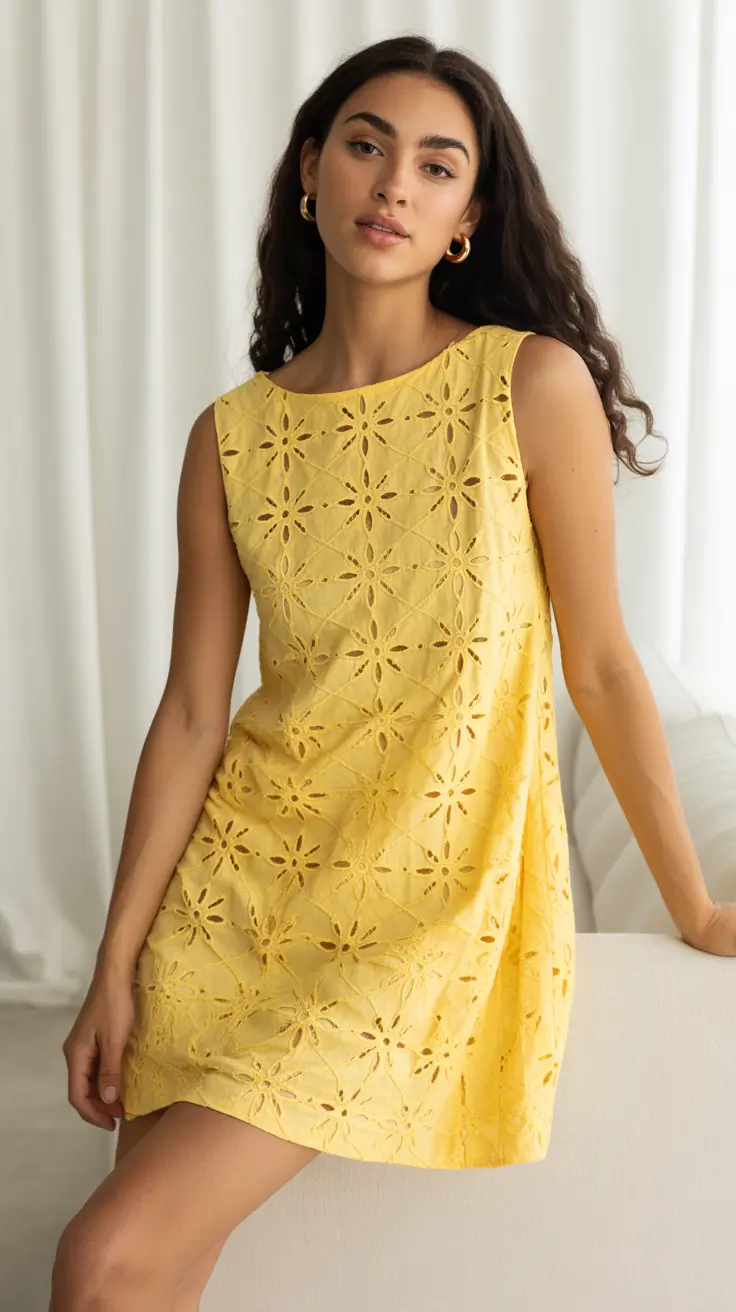 summer A-line sleeveless dresses Delicate Texture with a Feminine Touch