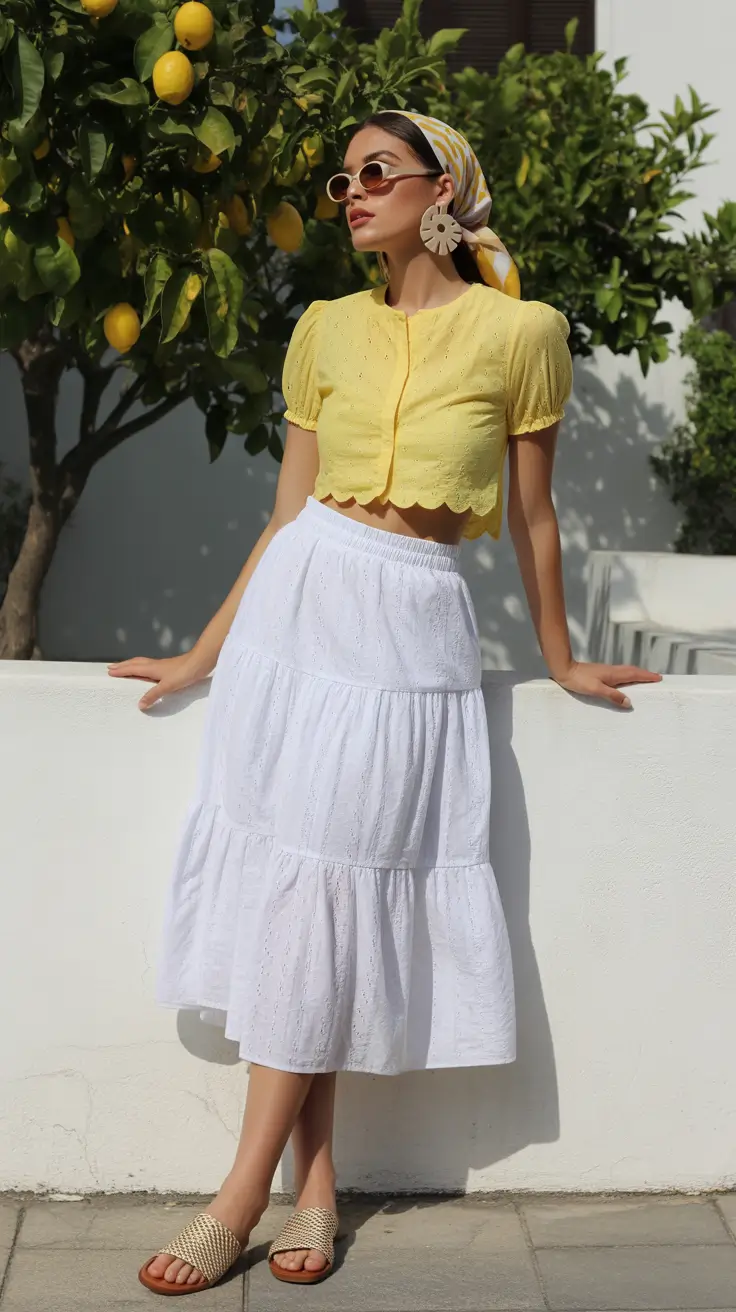 summer capsule wardrobe for women 2026 Sunlit Lemon & White - The Soft Power of Feminine Simplicity