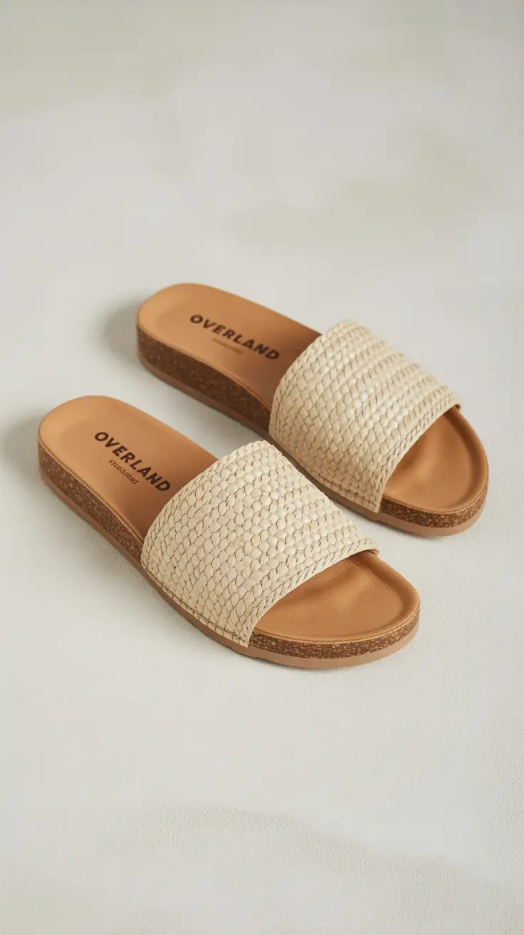 summer flip-flops for women 2026 Woven Neutral Slides That Feel Like Effortless Resort Style