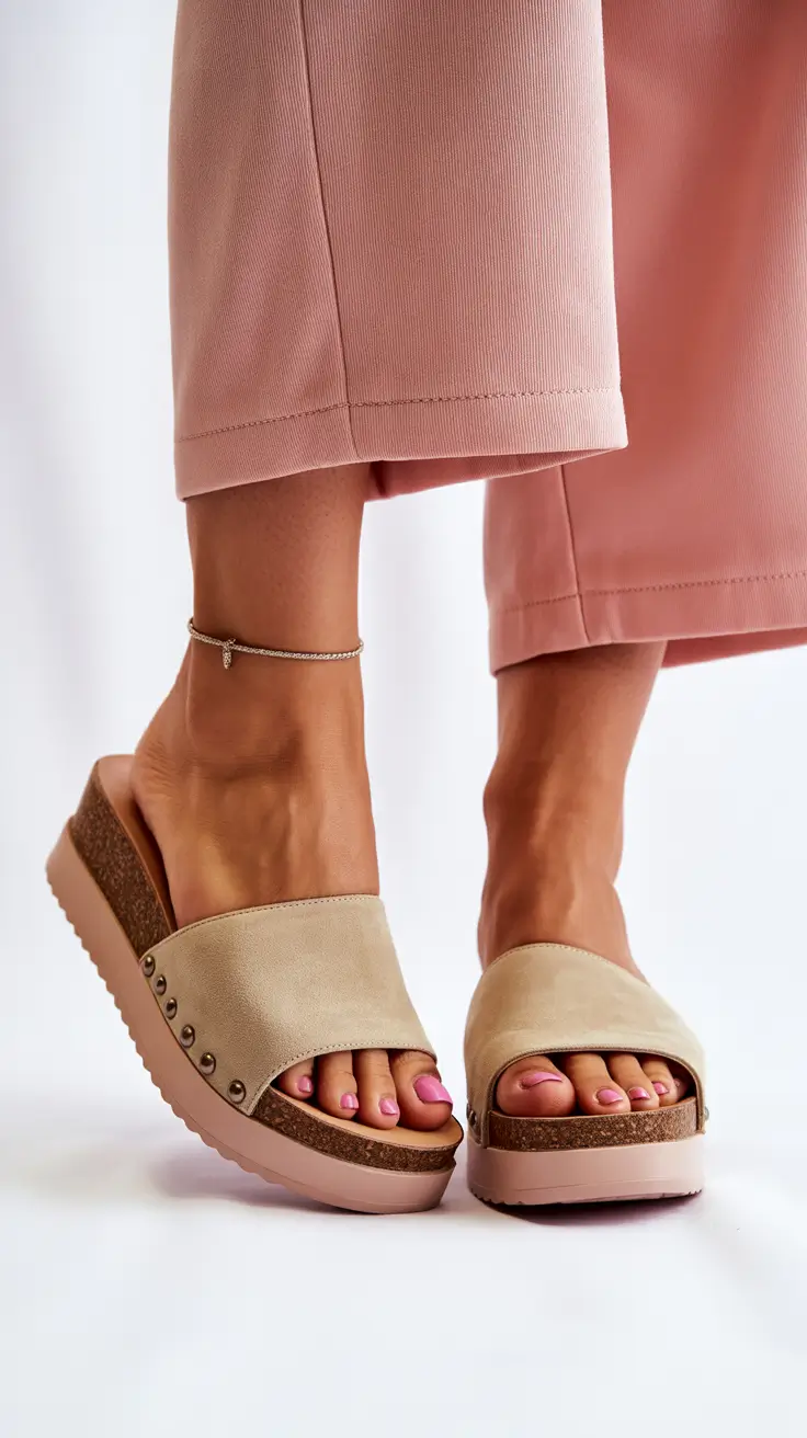 summer flip-flops for women 2026 Soft Neutral Wedges That Quietly Elevate Everything