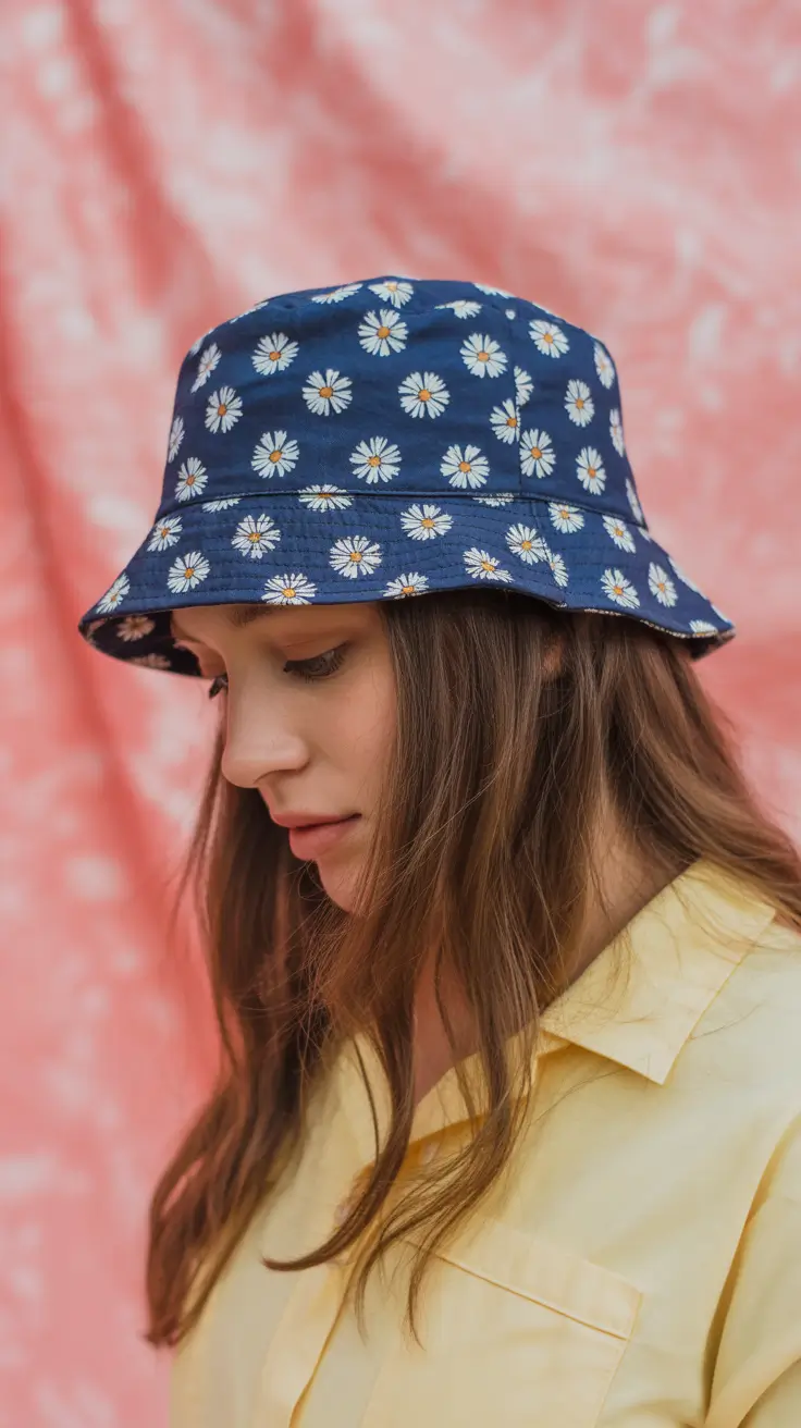 summer heads 2026 Floral mood - the daisy print bucket charm