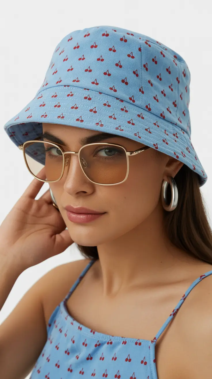 summer heads 2026 Playful detail - the cherry print bucket charm