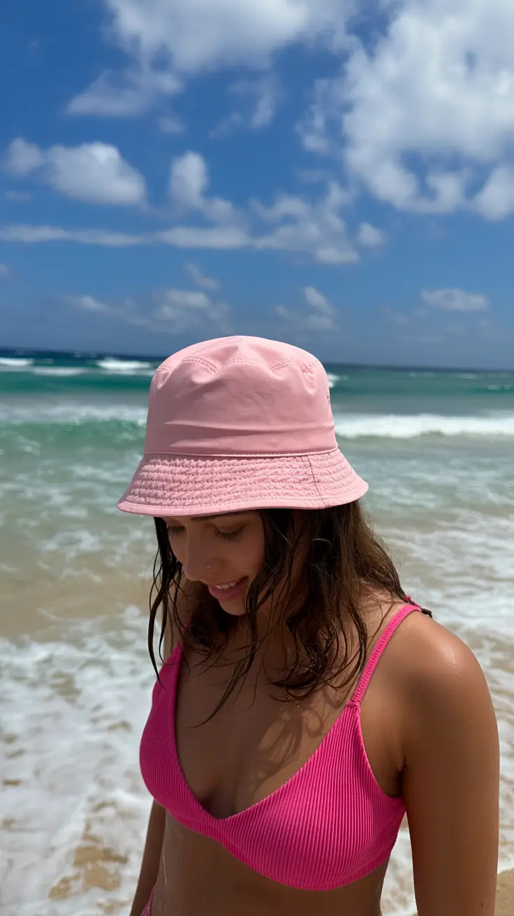summer heads 2026 Soft pink escape - the feminine bucket by the ocean