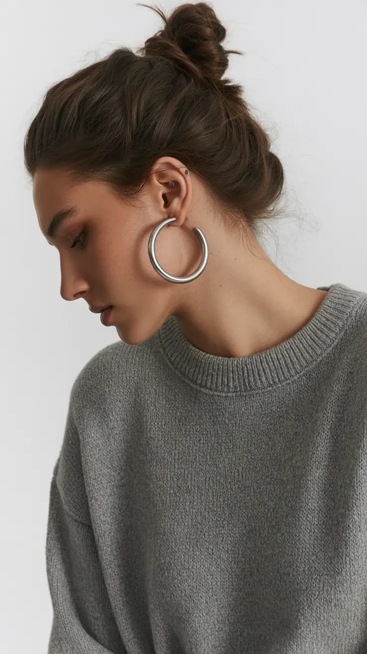 amazing spring short hairstyles 2026 Soft Minimal Bun for Short Hair Days