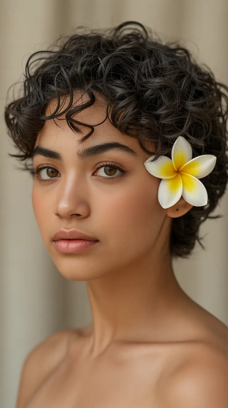 amazing spring short hairstyles 2026 Short Curly Crop with Natural Volume