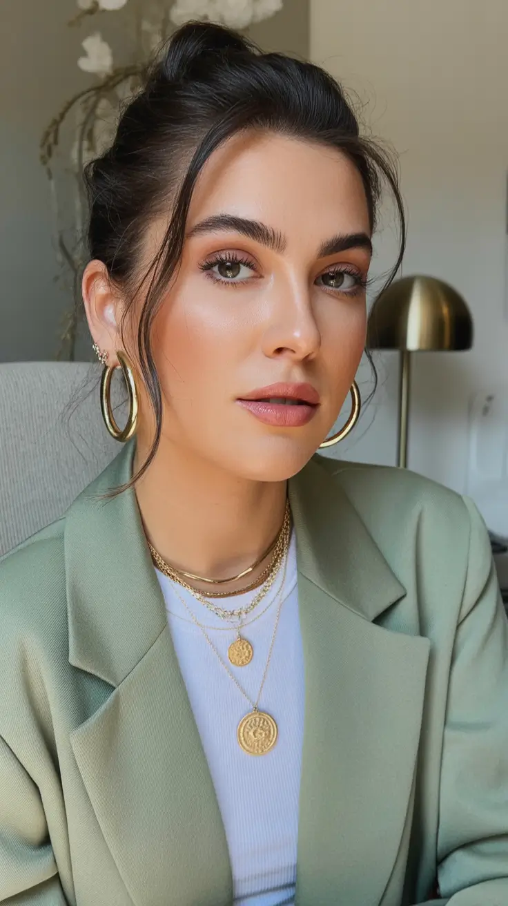 amazing spring short hairstyles 2026 Loose Short Updo with Face Framing Tendrils