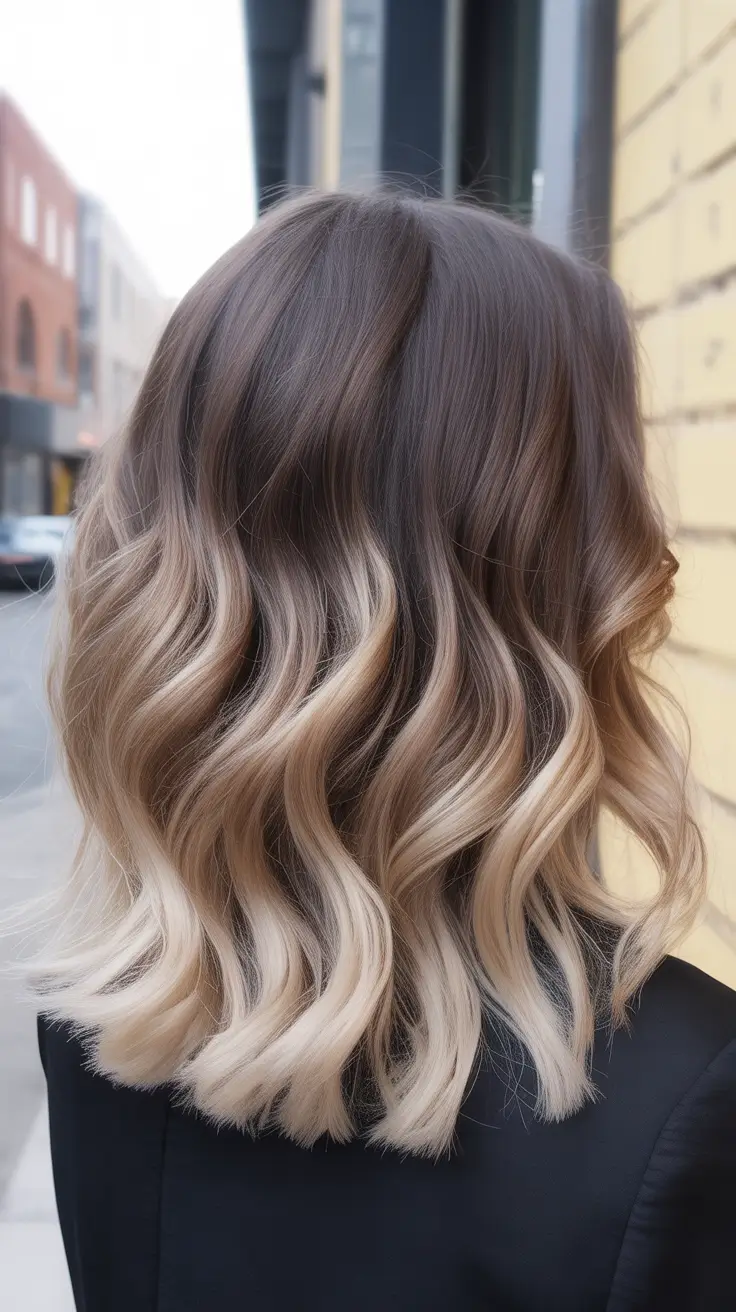 chic spring ombre hair color 2026 Classic Ash Blonde Ombre