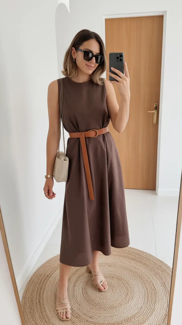 Comfy Every Day Spring Outfits 2026 - Rich Chocolate Tones for Effortless Spring Simplicity