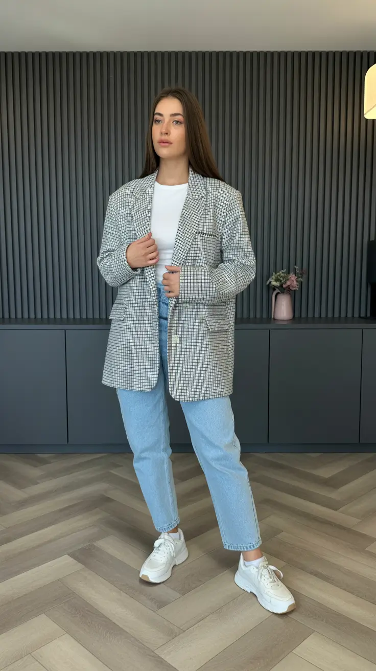 Comfy Every Day Spring Outfits 2026 - Oversized Blazers for Confident Spring Structure
