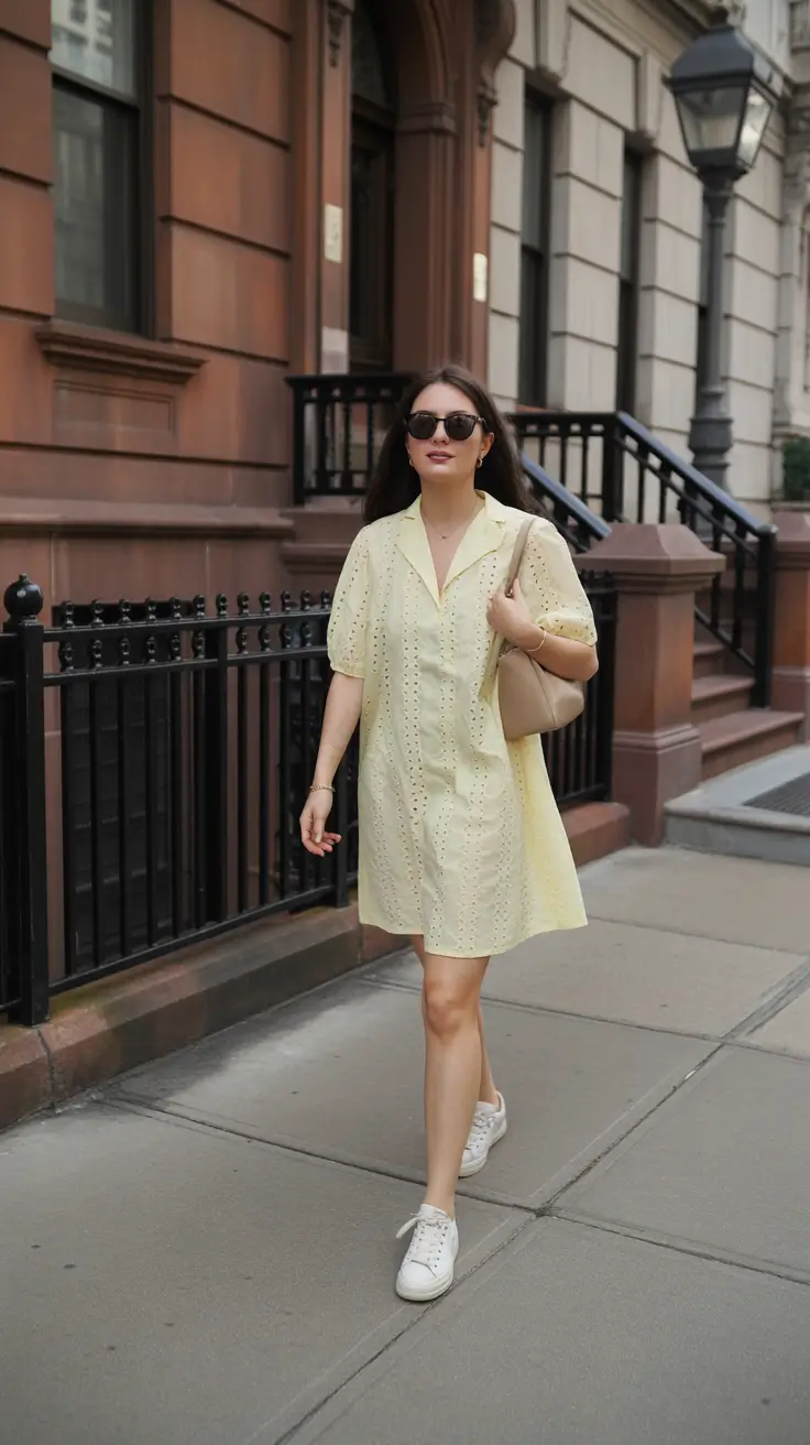 Comfy Every Day Spring Outfits 2026 - Soft Yellow Ease for Breezy City Walks