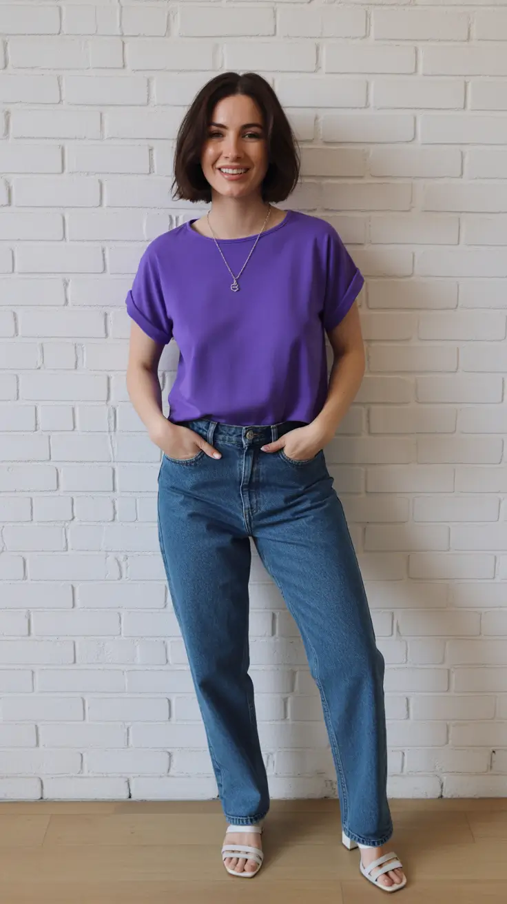 Comfy Every Day Spring Outfits 2026 - Color Pop Comfort for Early Spring Energy