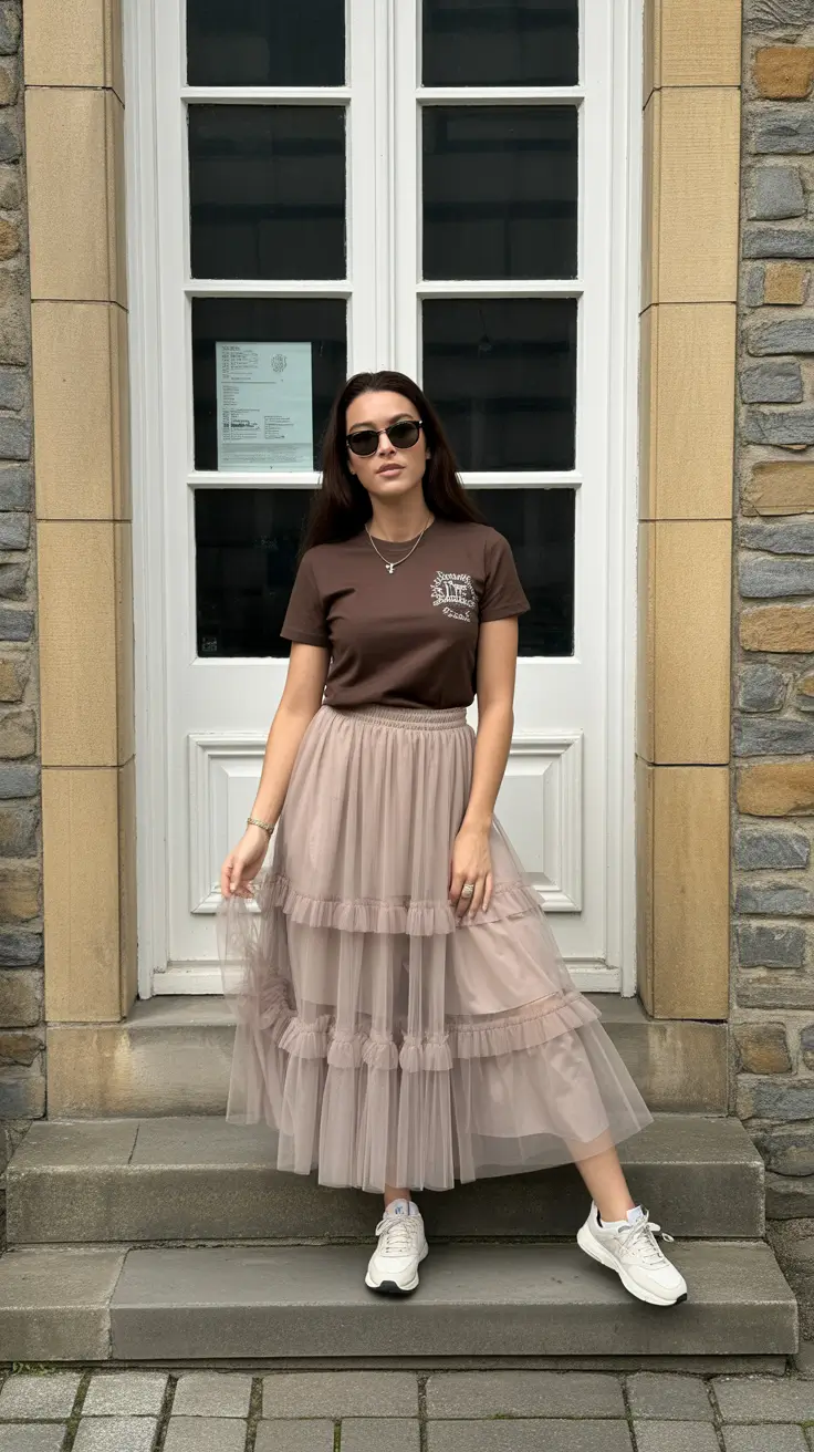 Comfy Every Day Spring Outfits 2026 - Tulle and Tees for Casual Romance