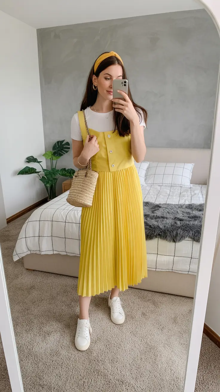Comfy Every Day Spring Outfits 2026 - Sunlit Yellow Layers for Light Spring Days
