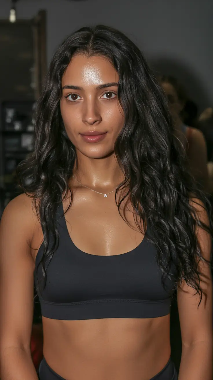 cool spring hair color for dark skin 2026 Natural Cool Black with Soft Texture