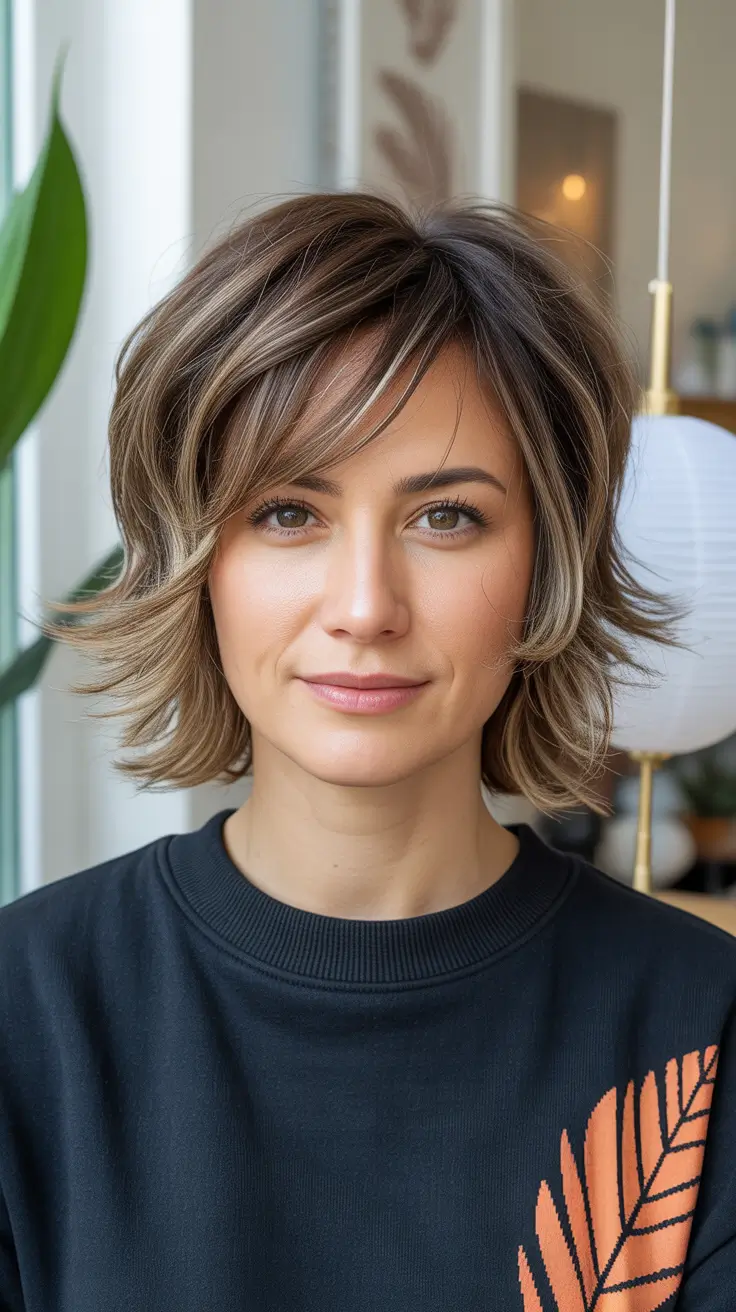 shag hairstyles Layered Caramel Shag With Flicked Out Ends