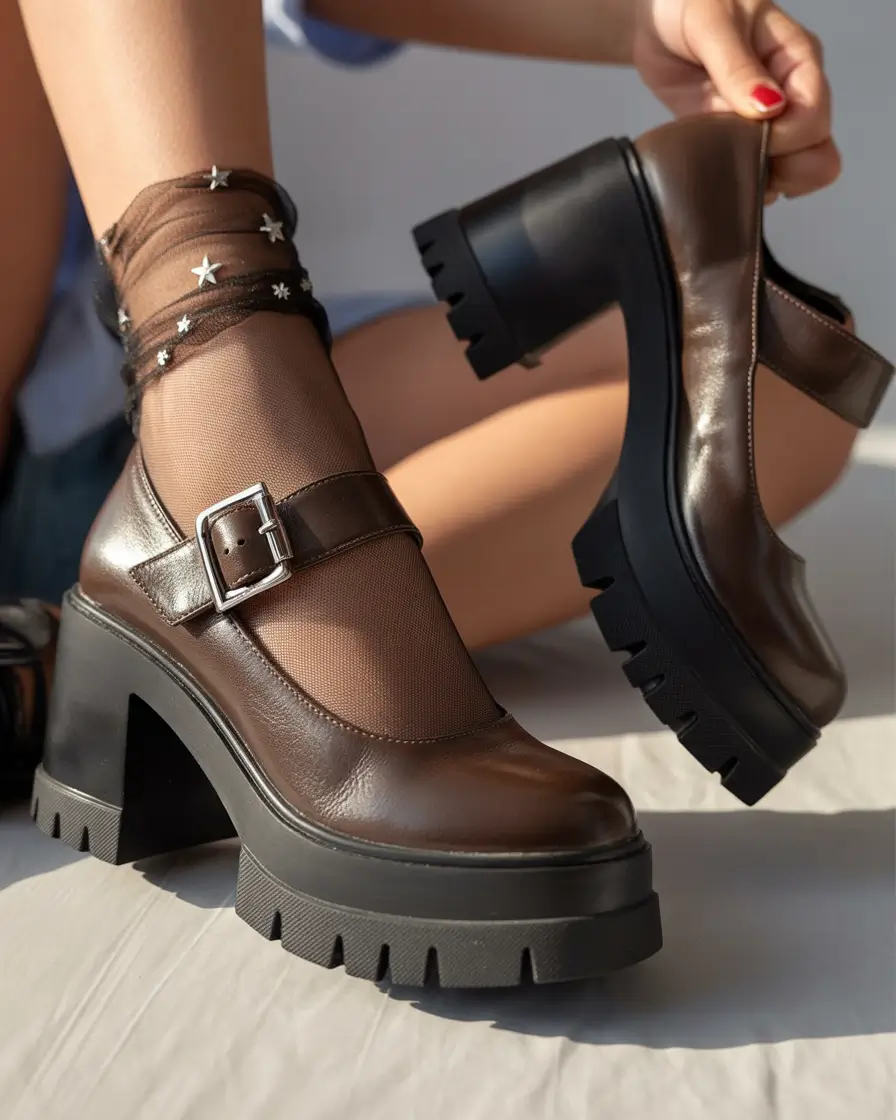 cute spring shoes 2026 - Dark Vintage-Inspired Mary Janes With Modern Attitude