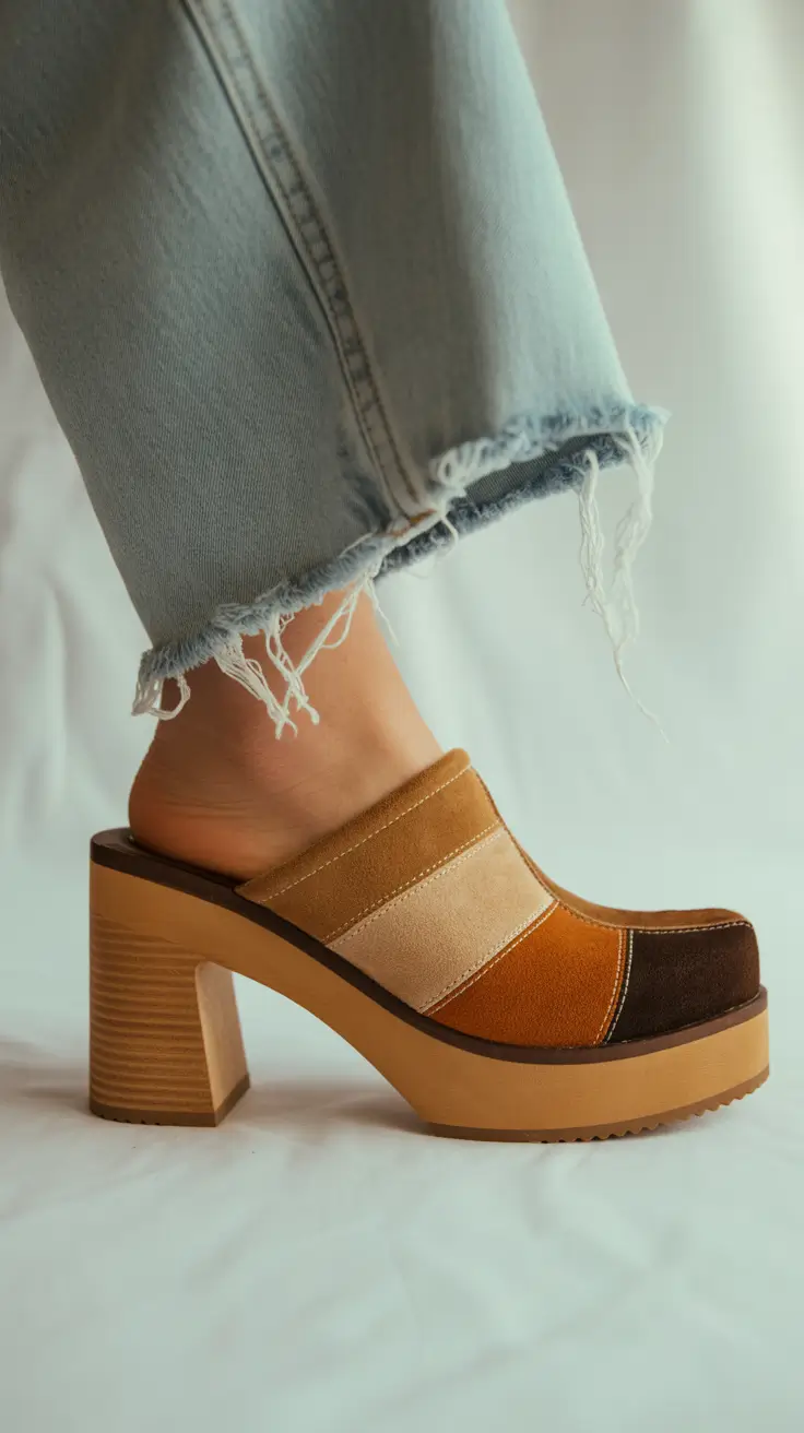 cute spring shoes 2026 - Retro Patchwork Mules With a Warm Spring Soul