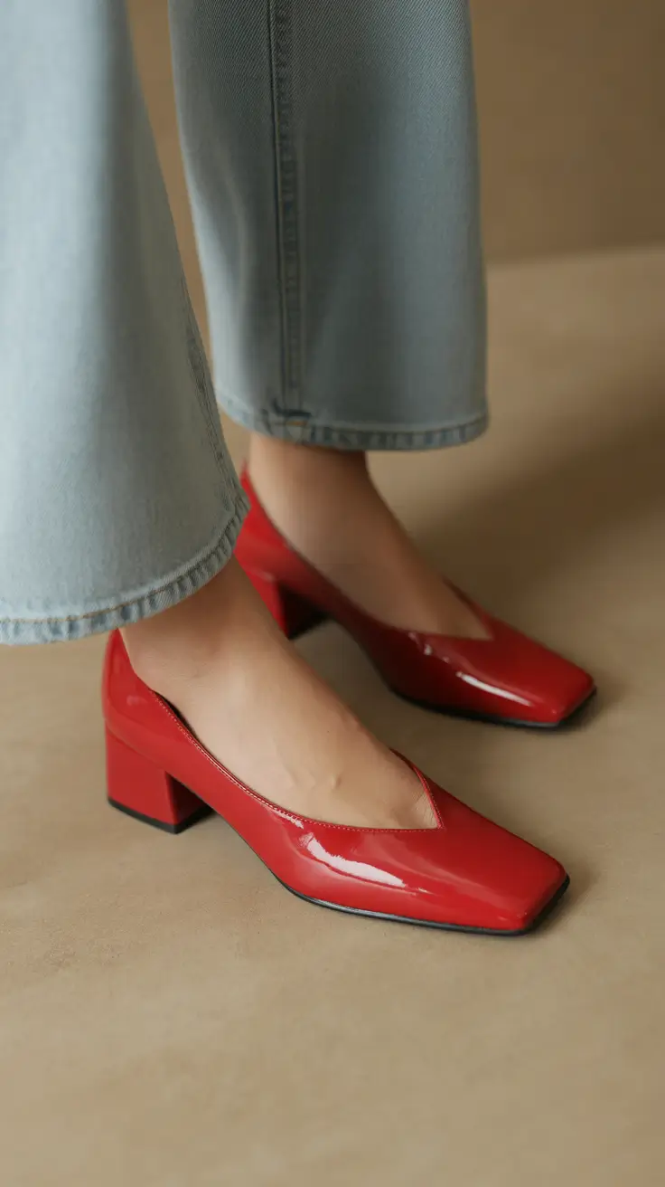 cute spring shoes 2026 - Bold Red Shine for Playful Spring Moments