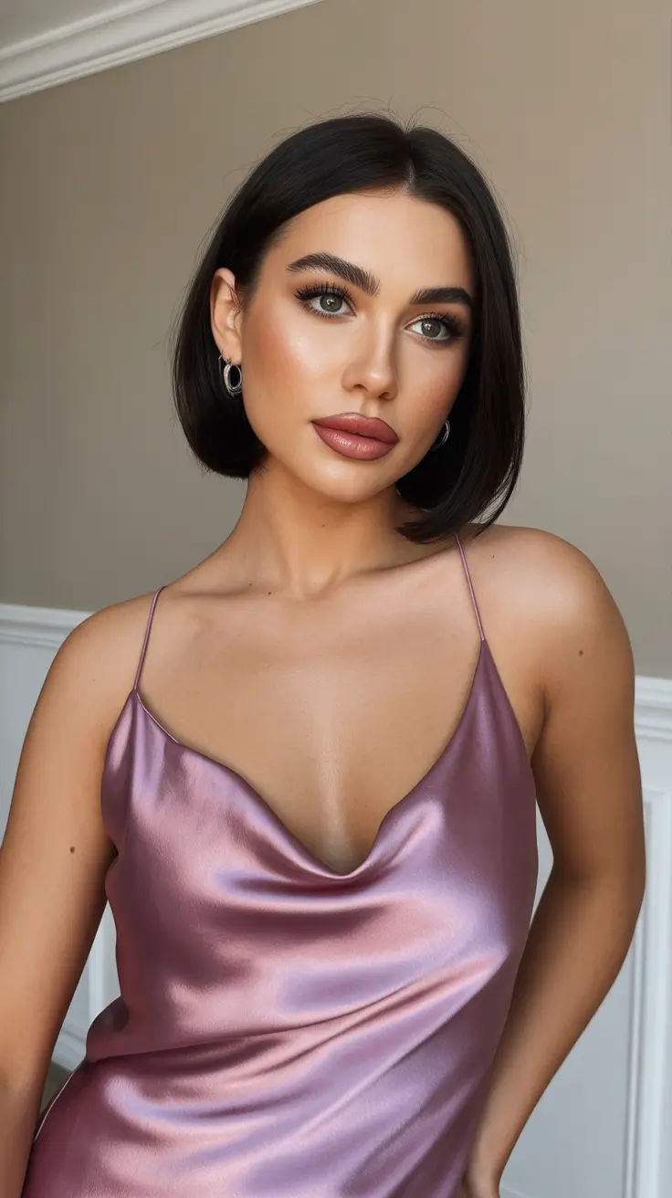 dreamy spring bob haircuts 2026 Silk Contour Classic Bob - Polished Spring Minimalism