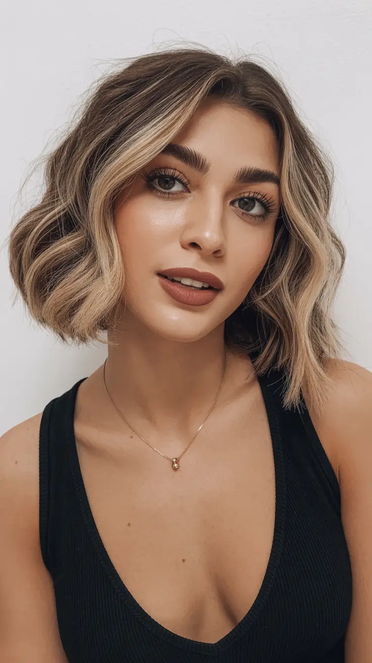 dreamy spring bob haircuts 2026 Dimensional Highlight Lob - Luminous Spring Length