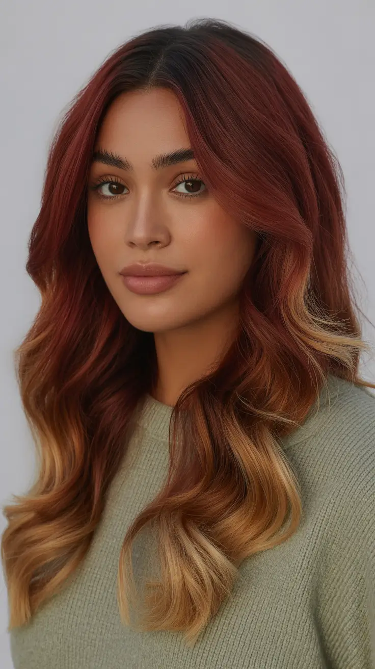 spring hair color warm skin tone Strawberry Blonde with Warm Contrast Ends