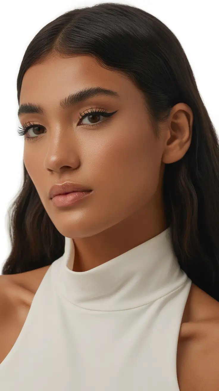 spring hair color warm skin tone Polished Dark Brunette with Clean Warm Depth