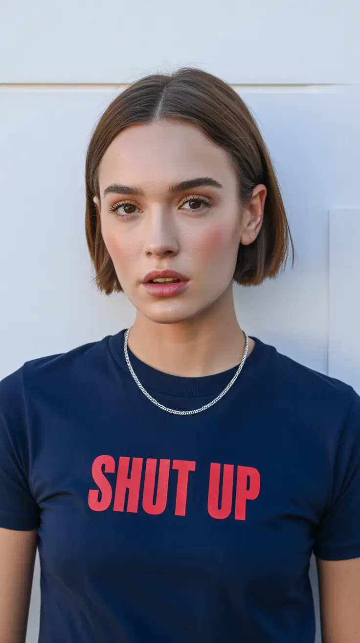 dreamy spring short haircuts 2026 Sleek Micro Bob With Center Precision