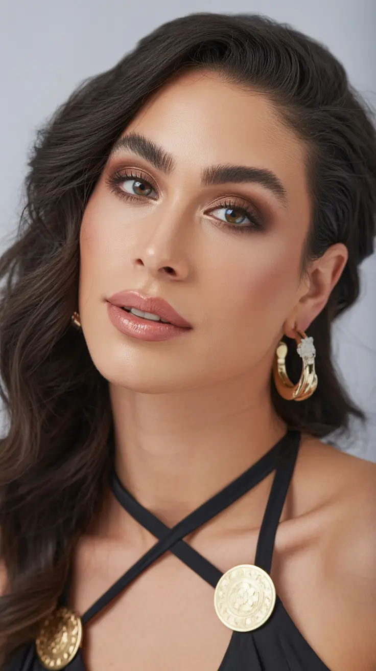 easy spring hair color ideas 2026 to look younger - Deep Brunette Drama With Springtime Warmth