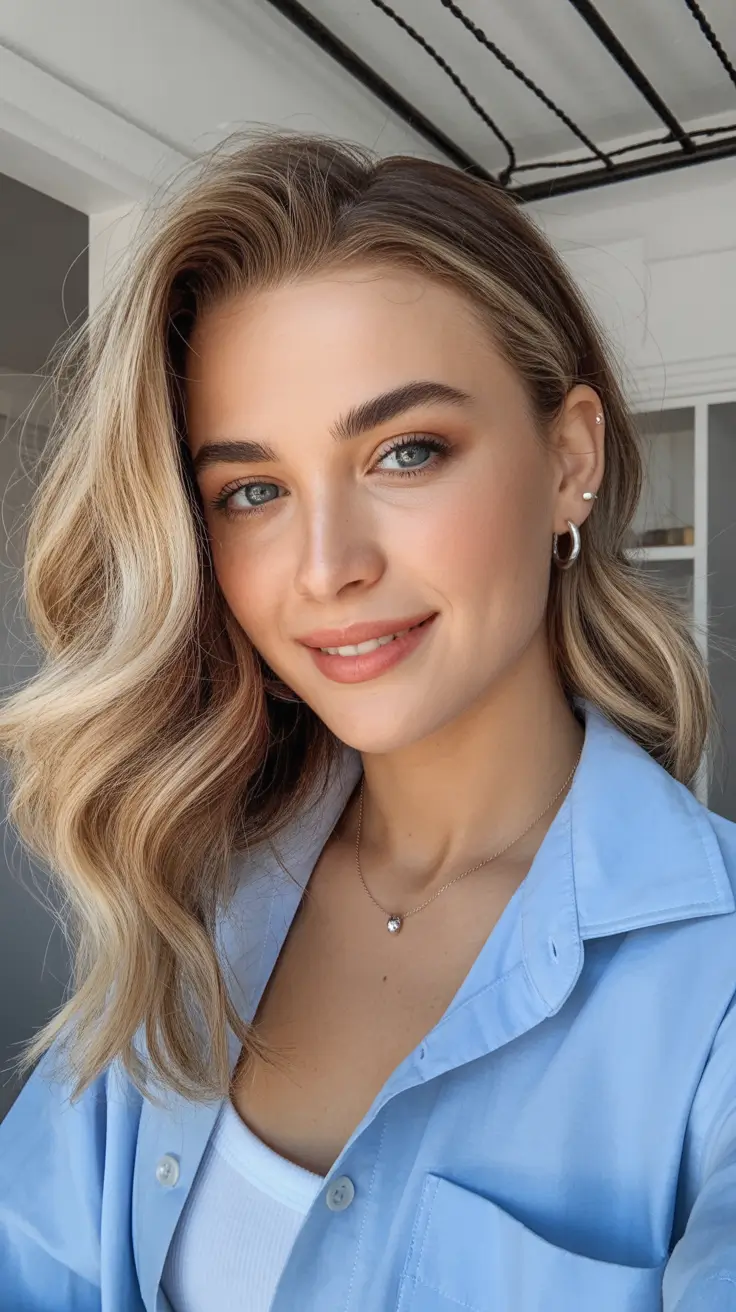 easy spring hair color ideas 2026 to look younger - Bright Youthful Blonde Waves With Soft Contrast