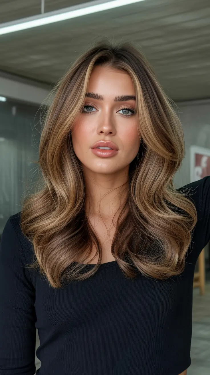 easy spring hair color ideas 2026 to look younger - Luxurious Honey-Bronde Volume for a Spring Lift